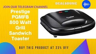 Prestige PGMFB 800W Grill Sandwich Toaster - Black  Best Sandwich Maker  Amazon Deal  Amazon Sale