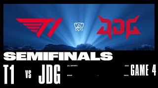JDG vs. T1 - Game 4  SEMIFINALS Stage  2023 Worlds  JDG Intel Esports Club vs T1 2023