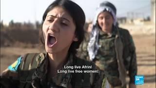 Syria Kurdish women fighters vow to avenge soldiers death