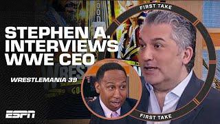 Stephen A. interviews WWE CEO Nick Khan about WrestleMania 39  First Take