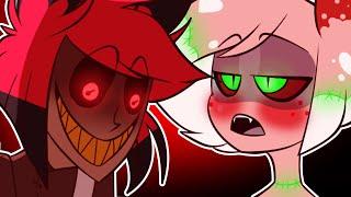 ALASTOR AND ANGEL HAVE A BABY  parts 1-4 Hazbin Hotel Comic Dubs