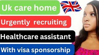 verified uk care home urgently  recruiting overseas healthcare assistants  with visa sponsorship.