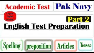pak navy English preparation how to pass pak navy English test pak navy academic test English test