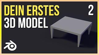 DEIN erstes 3D OBJEKT  Blender 2.8 Einsteiger Tutorial Deutsch  Part 2