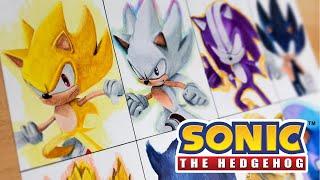 Drawing SONIC Transformations  Sonic The Hedgehog