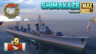Destroyer Shimakaze 9 ships & Solo warrior - World of Warships
