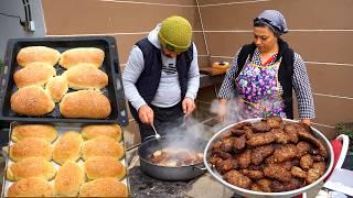 107 cutlets from 2 kilograms of meat 40 pices Bread - Budget Dinner