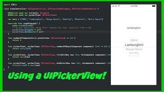 Swift 3 Tutorial - How to use a UIPickerView