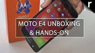 Moto E4 Unboxing Setup & Hands-on Review