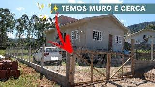 COMO FIZEMOS O MURO E CERCA NA CASA DE SITIO  Diário da Obra