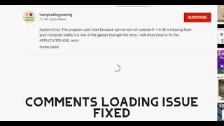 How to Fix Comments not loading on Youtube Videos