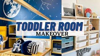 Toddler Bedroom Makeover  Toddler Room Tour  Boys Room Before & After