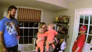 Best Twin Baby Surprise for Grandma - Meets Grandbabies for the first time Priceless Surprise