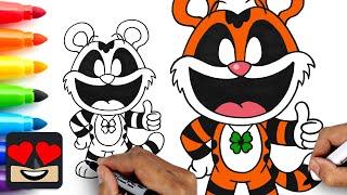 How To Draw Tiggy Tiger  Poppy Playtime