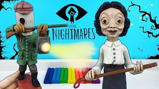 The teacher and the Hunter from the game Little Nightmares 2  Sculpt figures from plasticine