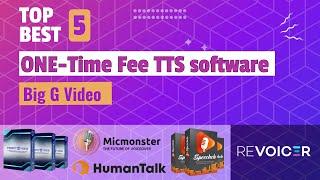 Top 5 Text to Speech software - One Time Fee - No subscriptions
