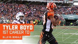 Andy Dalton Connects with Tyler Boyd for His 1st Career TD Catch  Bills vs. Bengals  NFL