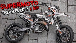 BUILDING DREAM 125 SUPERMOTO in 9 MINUTES