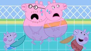 Peppa and George stole underwear a pool?  Peppa Pig Funny Animation