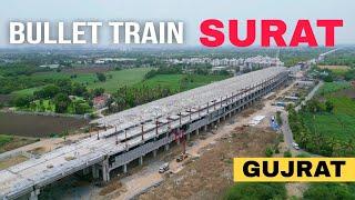 Bullet Train Surat Update  Mumbai Ahmedabad High Speed Rail Project Progress Update  #gujarat