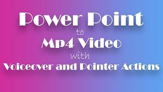 How to convert PPTPPTX Slide Show to MP4 video with voice over narration without any extra software