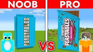 NOOB vs PRO FEASTABLES HOUSE Build Challenge in Minecraft