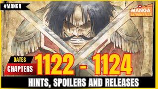 DATES OF UPCOMING ONE PIECE CHAPTERS - CHAPTER 1122 TO 1124 SPOILERS AND RELEASES