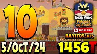 Angry Birds Friends Level 10 Tournament 1456 Highscore  POWER-UP walkthrough