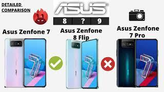 Asus Zenfone 8 Flip Vs Zenfone 7 Pro Vs Zenfone 7 - Full Comparison  What is the Difference