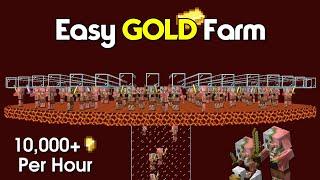 Minecraft Easy and Efficient Gold Farm Tutorial 1.20  10000+ Items Per Hour