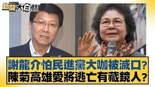 謝龍介怕民進黨大咖被滅口？陳菊高雄愛將逃亡有藏鏡人？【新聞大白話】20241102-7｜羅智強 李永萍 李明賢