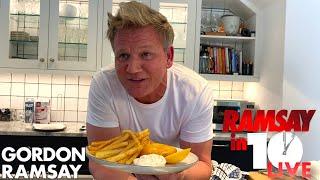 Gordon Ramsay Attempts To Make Fish & Chips at Home in 10 Minutes  Ramsay in 10