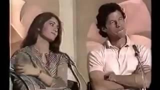 imran khan and actress Ms anita ayub in yes sir no sir show with Late Moin Akhtar