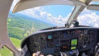 4K Jet Pilot POV  Cessna Citation II Startup Takeoff & Landing