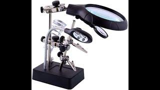 Crocodile Clip Magnifier 3 In1 Hand Soldering Iron Stand Holder Station Unboxing & Installation