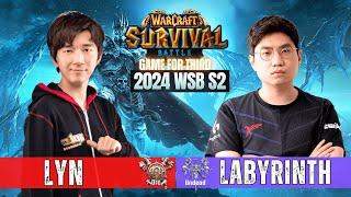 Lyn vs LabyRinth  Warcraft Survival Battle 2024 - Season 2 - Game for third️ WarCraft 3 Cast