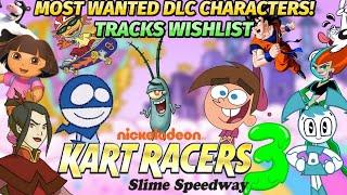 Nickelodeon Kart Racers 3 Slime Speedway Most Wanted DLC Characters + Tracks Wishlist *NEW* DLC