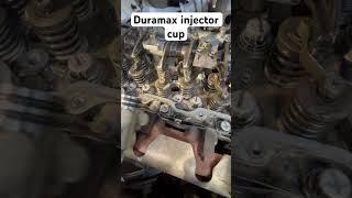 Duramax injector cup failed seal #automobile #mechanic #work #fyp #foryou #diesel #chevrolet #love