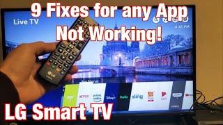 LG Smart TV App is Not Working? 9 FIXES Netflix Prime Video Sling Hulu YouTube Disney+ etc