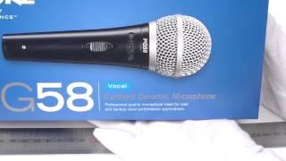 ReviewShure PG58 Xlr Dynamic Vocal Microphone - Cardioid Polar Pattern