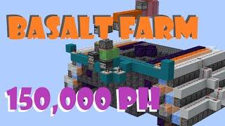 Automatic BASALT Farm TUTORIAL 150000 ph No TNT Duping - Minecraft