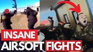 Airsofter gets PUNCHED in the FACE Insane Airsoft FIGHTS RAGE MOMENTS AND CHEATERS Part 1