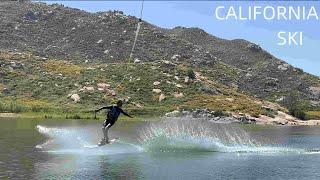 Water skiing Boat SKI -Lake Perris California