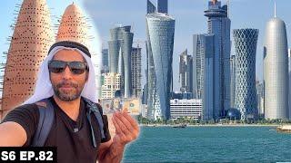 Spending $100 in Most Touristic Places of Doha Qatar S06 EP.82  MIDDLE EAST MOTORCYCLE TOUR