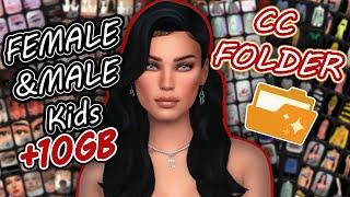 Entire NEW cc folder Female male kids maxis match hair clothes shoes makeup skins etc  The Sims 4