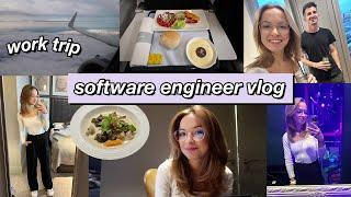 software engineer vlog work trip to manchester  flying  business class  with british airways