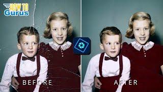 How to RESTORE OLD PHOTOS with Photoshop Elements Guided Edit