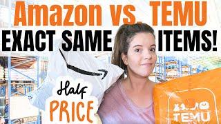 SAME EXACT ITEMS 12 THE PRICE PROOF  TEMU VS. AMAZON  LET ME PROVE IT  REAL PRICES & PROOF