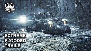Too Deep? DANGEROUS Off-Road Adventure After Storm  Jeep Wrangler Extreme Off-Road
