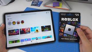 How to REDEEM ROBLOX GIFT CARD ON iPad EASY METHOD